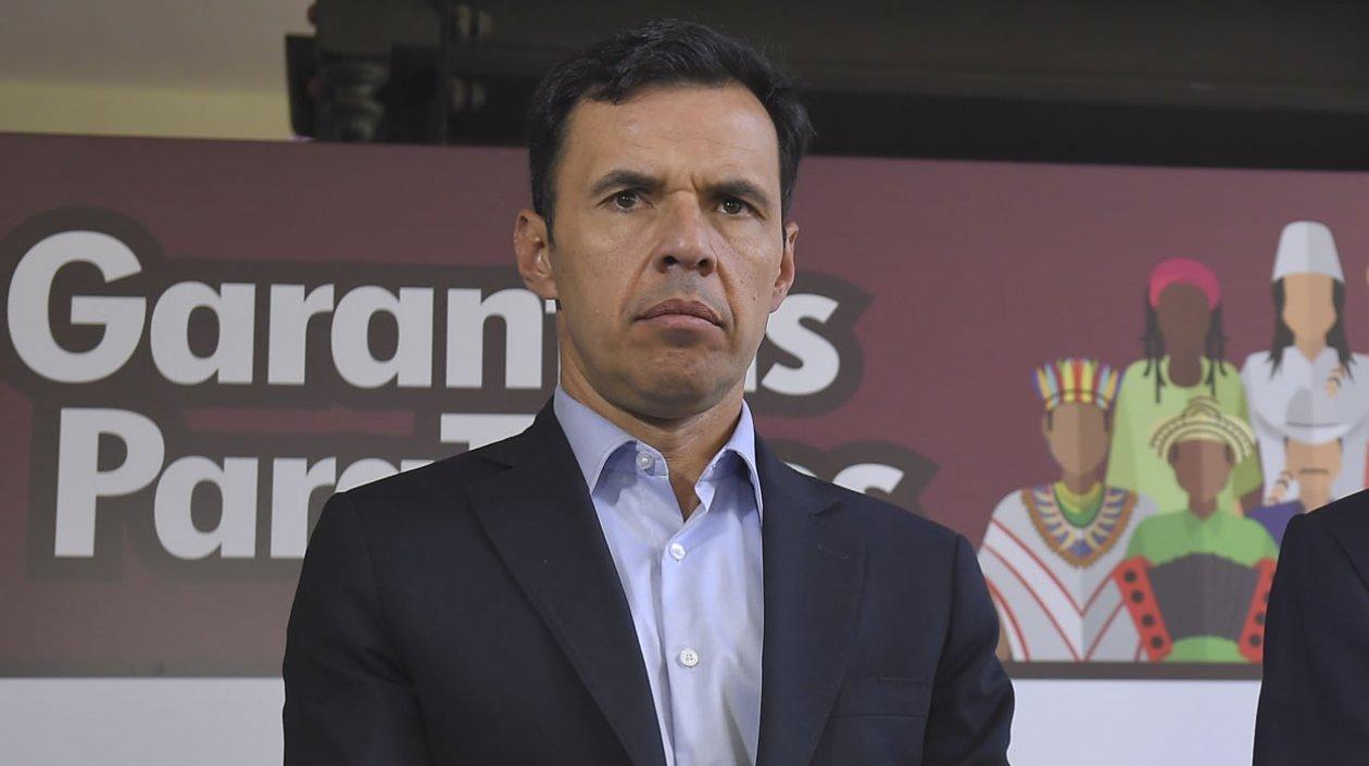 El Ministro del Interior, Guillermo Rivera Flórez