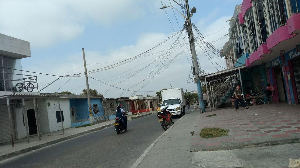 Sitio donde ocurrieron los hechos en el barrio Las Malvinas.
