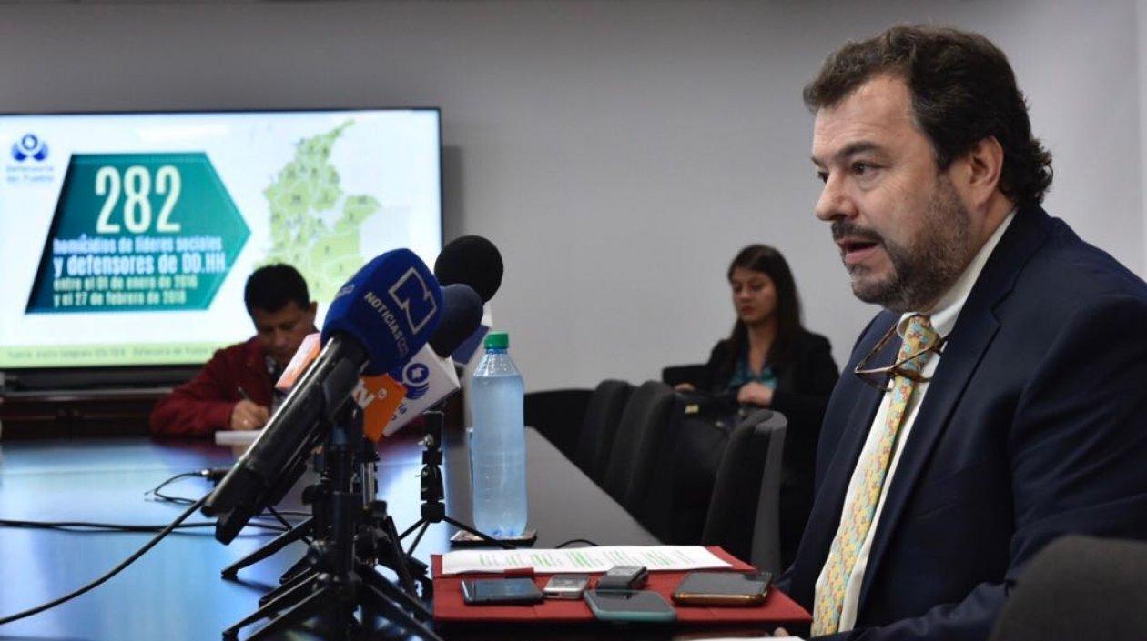 El Defensor del Pueblo, Carlos Negret.