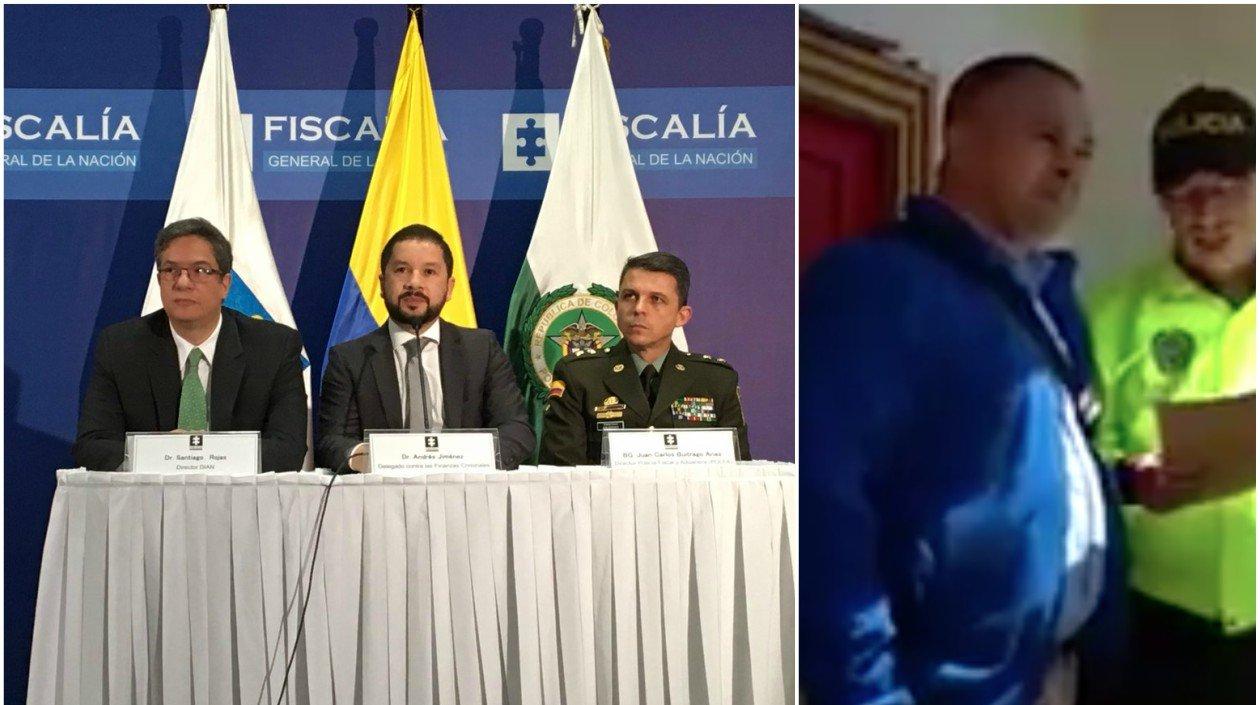 Rueda de prensa de autoridades y Jobany Édison Peña Pérez.