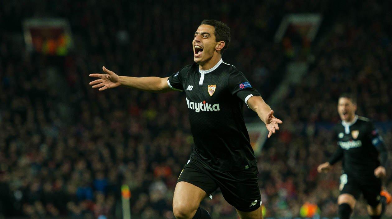 Wissam Ben Yedder fue el protagonista del triunfo del Sevilla ante el Manchester United. 