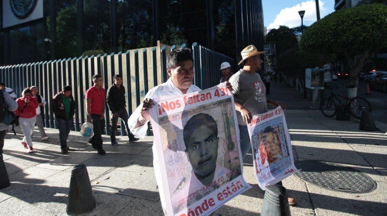 Imagen de una de las protestas de familiares de víctimas.