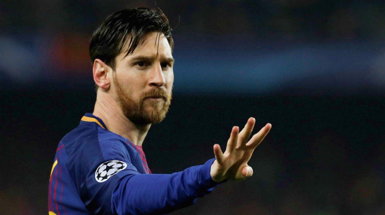 Lionel Messi, delantero argentino. 