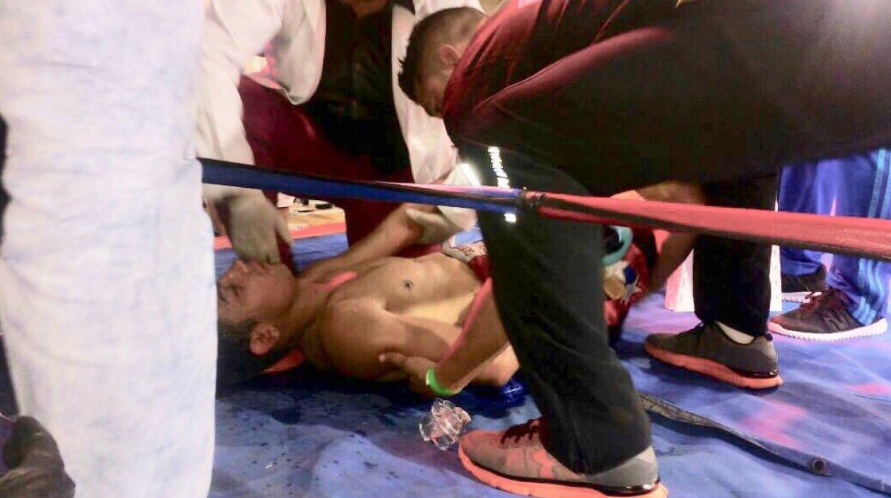 Yeison Cohen se desvaneció en la lona. 