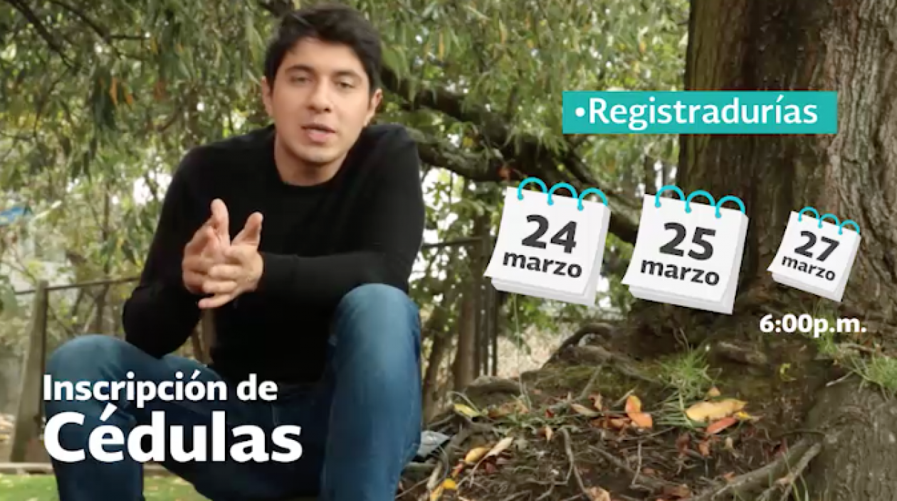 Inscripción de cédulas vence el 27 de marzo en las sedes de las Registradurías del país.