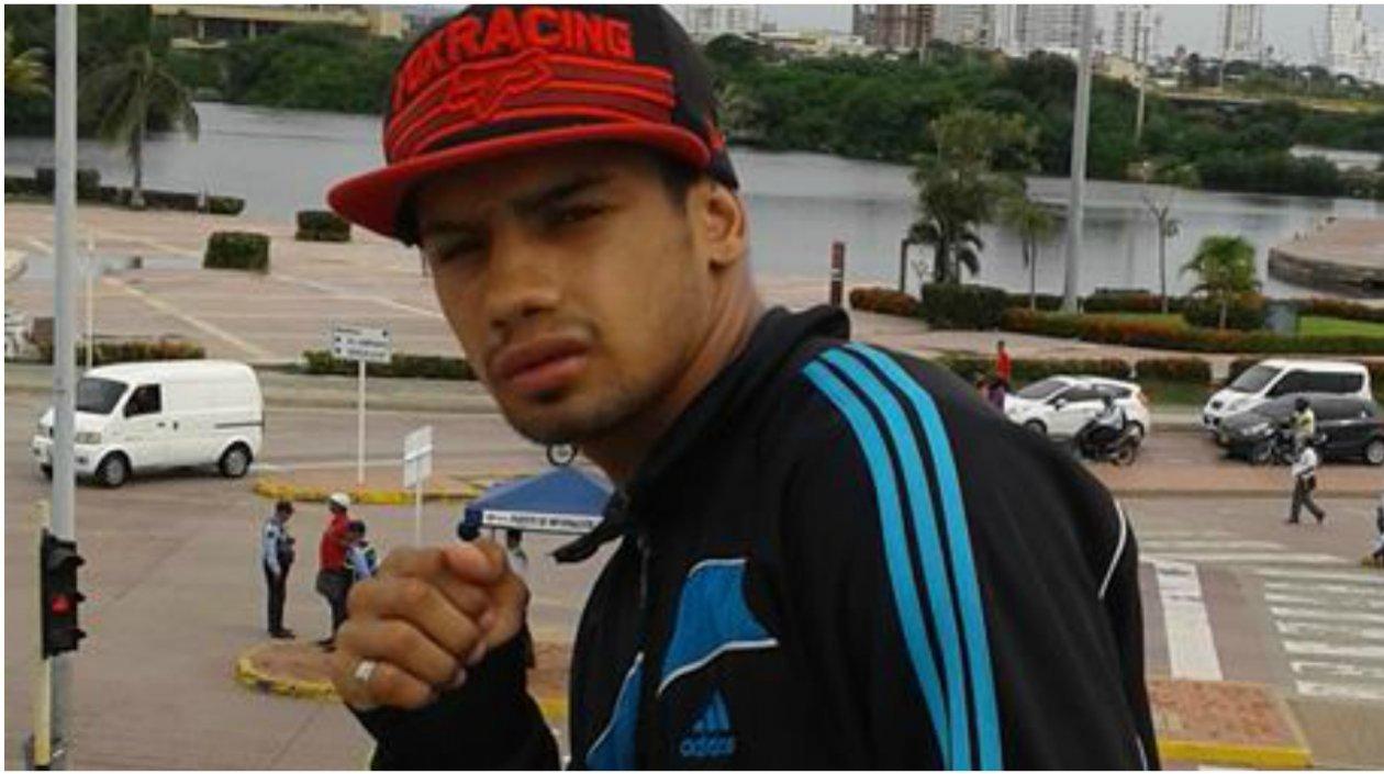 El boxeador fallecido Yeison Cohen, en una foto de su archivo personal.