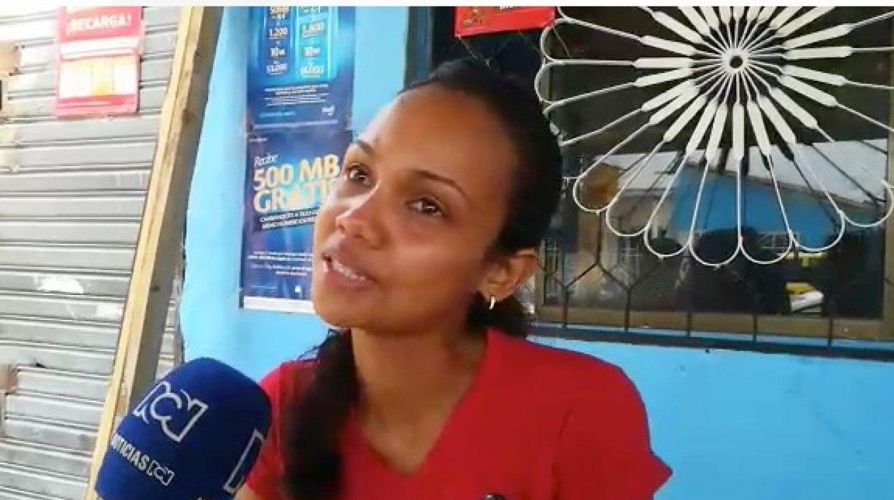 Dennys Sosa, hermana de Yeison Cohen. 