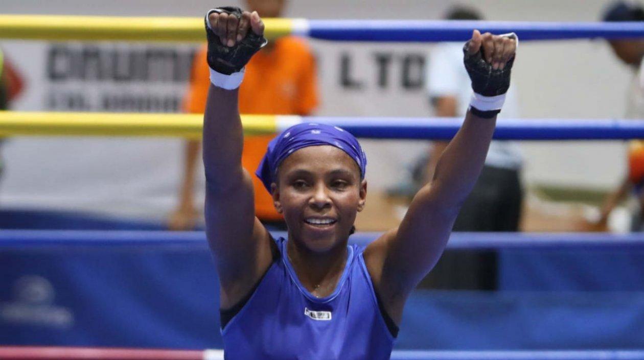 Ingrit Valencia, boxeadora colombiana. 