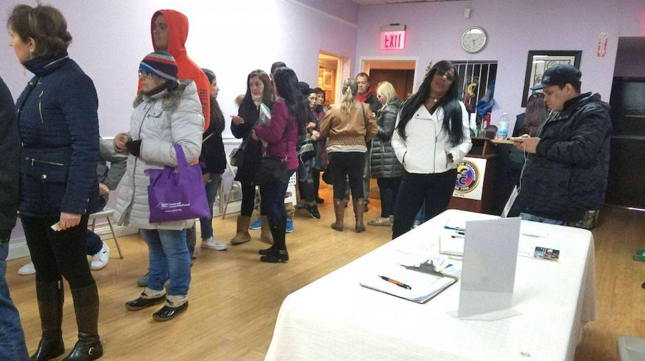 Inscripción de cédulas en el Consulado de Nueva York.