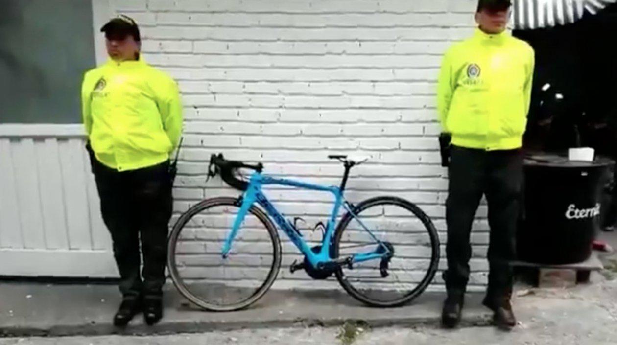 La bicicleta de Óscar Sevilla. 