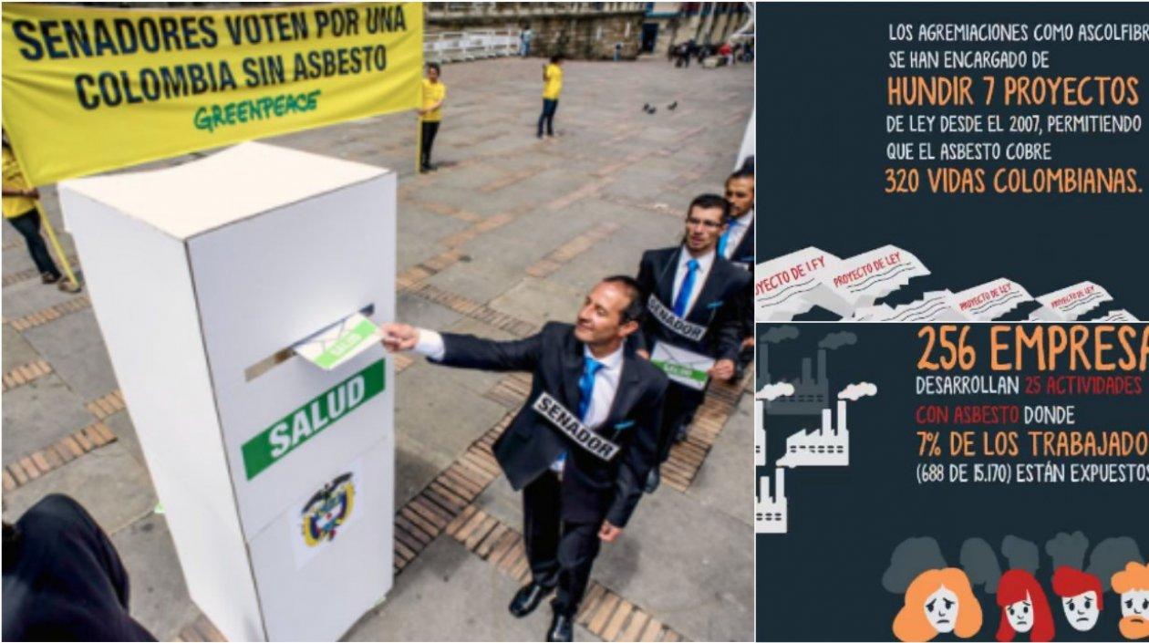 De ser aprobada esta ley, Colombia se uniría al grupo de 57 países que ya prohibieron el uso del asbesto.