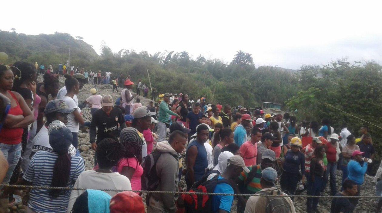 Cuerpos de socorro rescataron dos cuerpos de la mina.