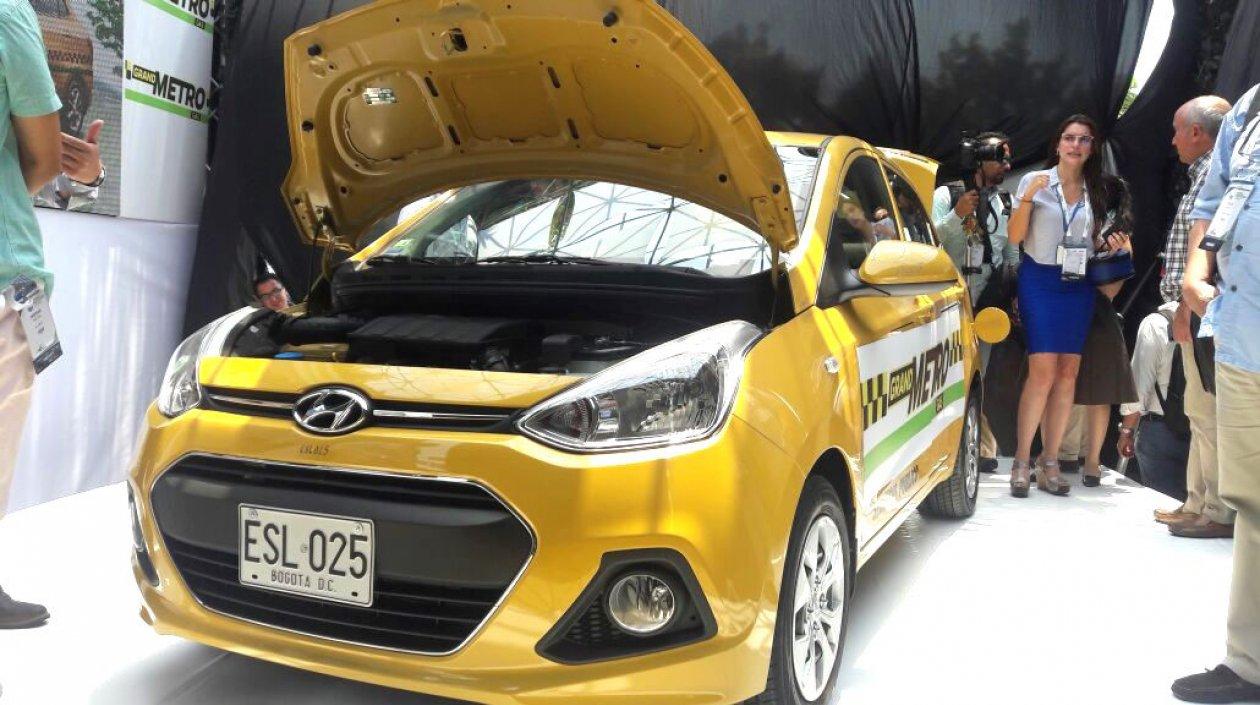 El modelo del nuevo taxi a gas 100%.