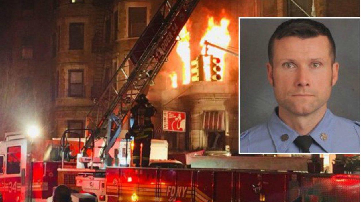 Michael Davidson resultó herido cuando participaba en las labores para apagar un incendio que se desató en un edificio del barrio de Harlem.