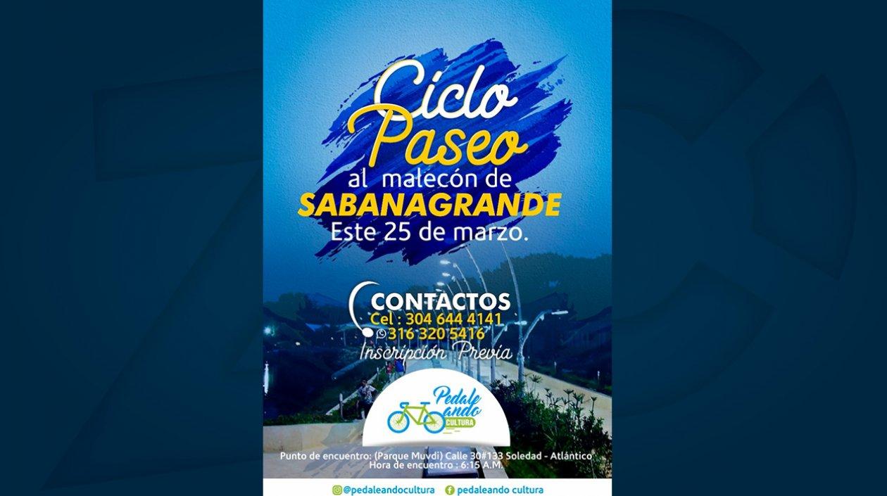 Ciclopaseo al malecón de Sabanagrande