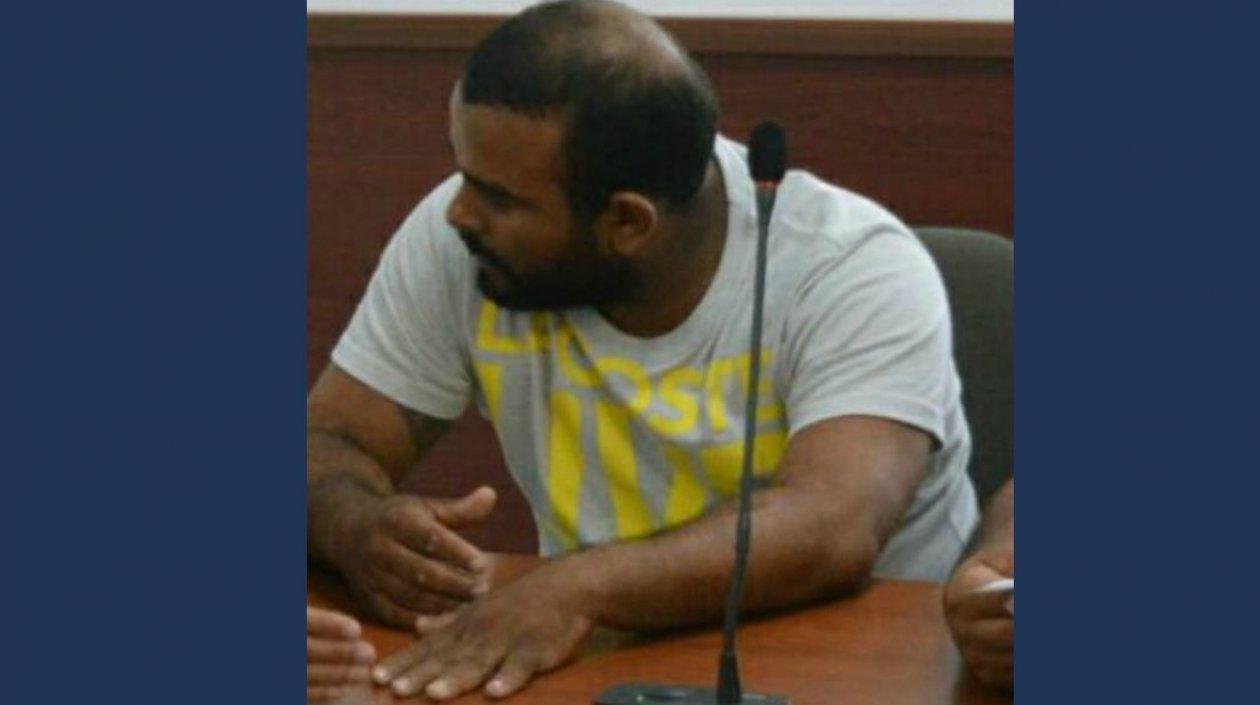 Damián Alonso Jiménez Rivera, durante la audiencia.