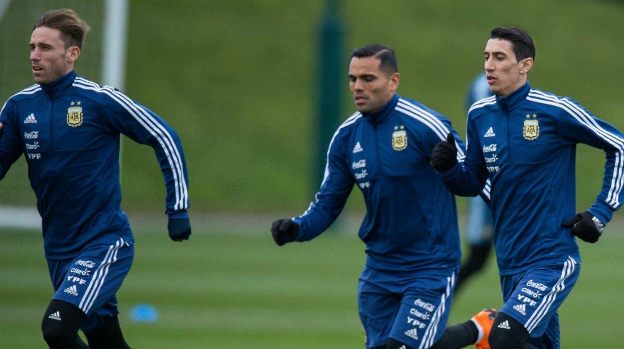 Jugadores de la Selección Argentina. 
