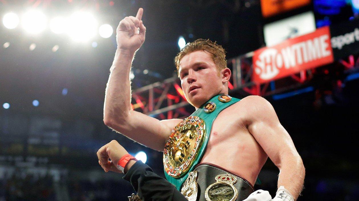 Saúl 'Canelo' Álvarez, boxeador mexicano. 