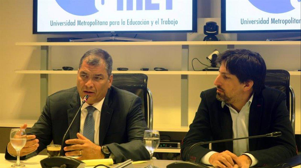 Rafael Correa, expresidente de Ecuador.