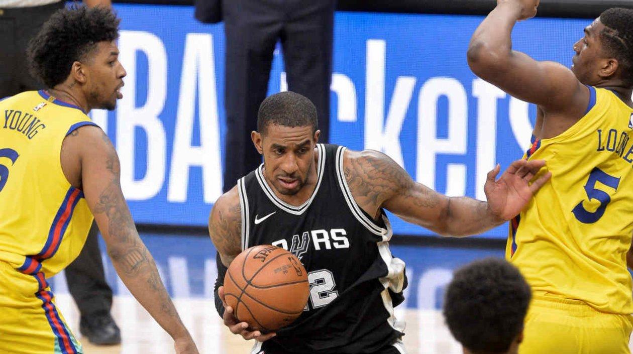LaMarcus Aldridge, jugador estelar de los Spurs. 