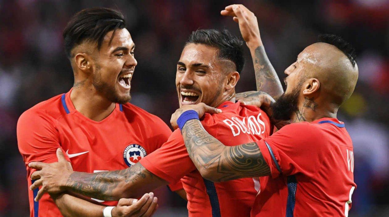 Marcos Balados celebra su anotación. 