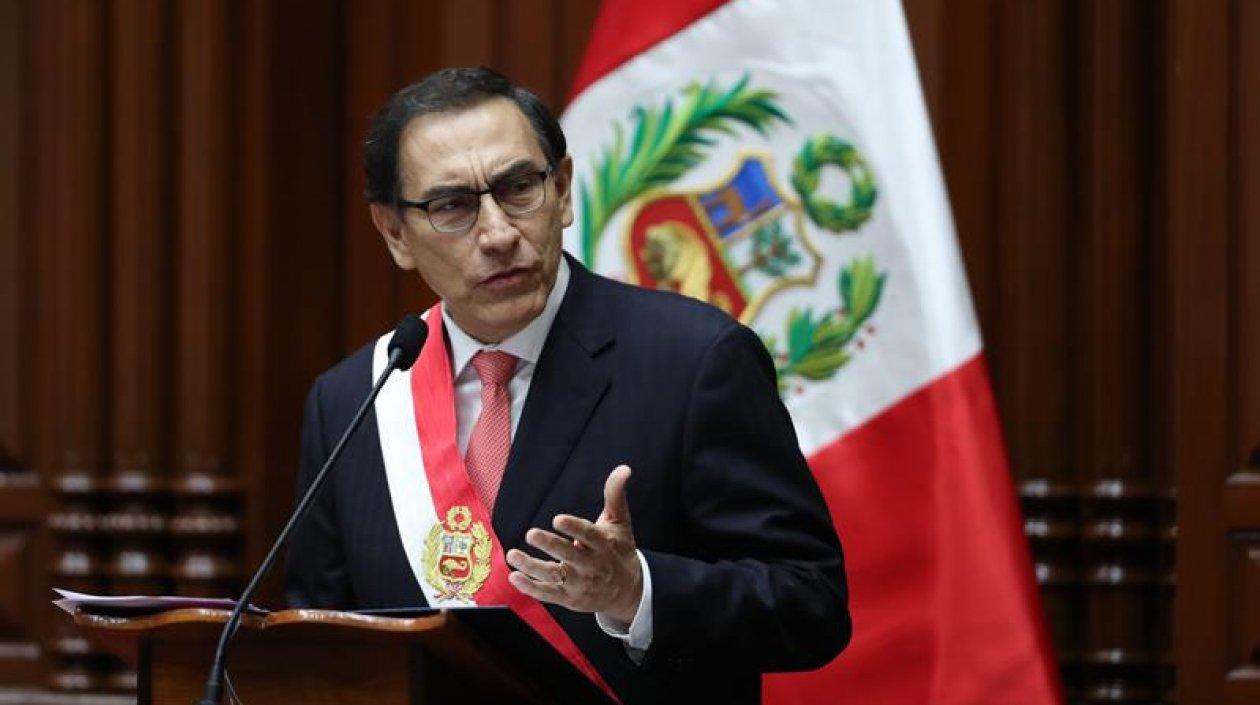 El presidente de Perú, Martín Vizcarra.
