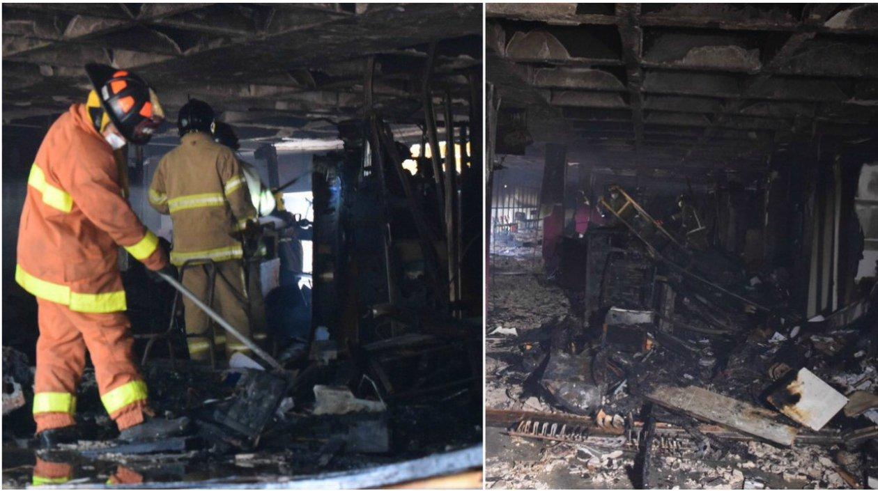  Los bomberos no supieron determinar si el incendio fue provocado.