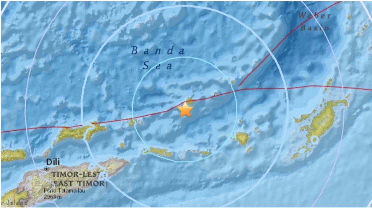 Epicentro del sismo.