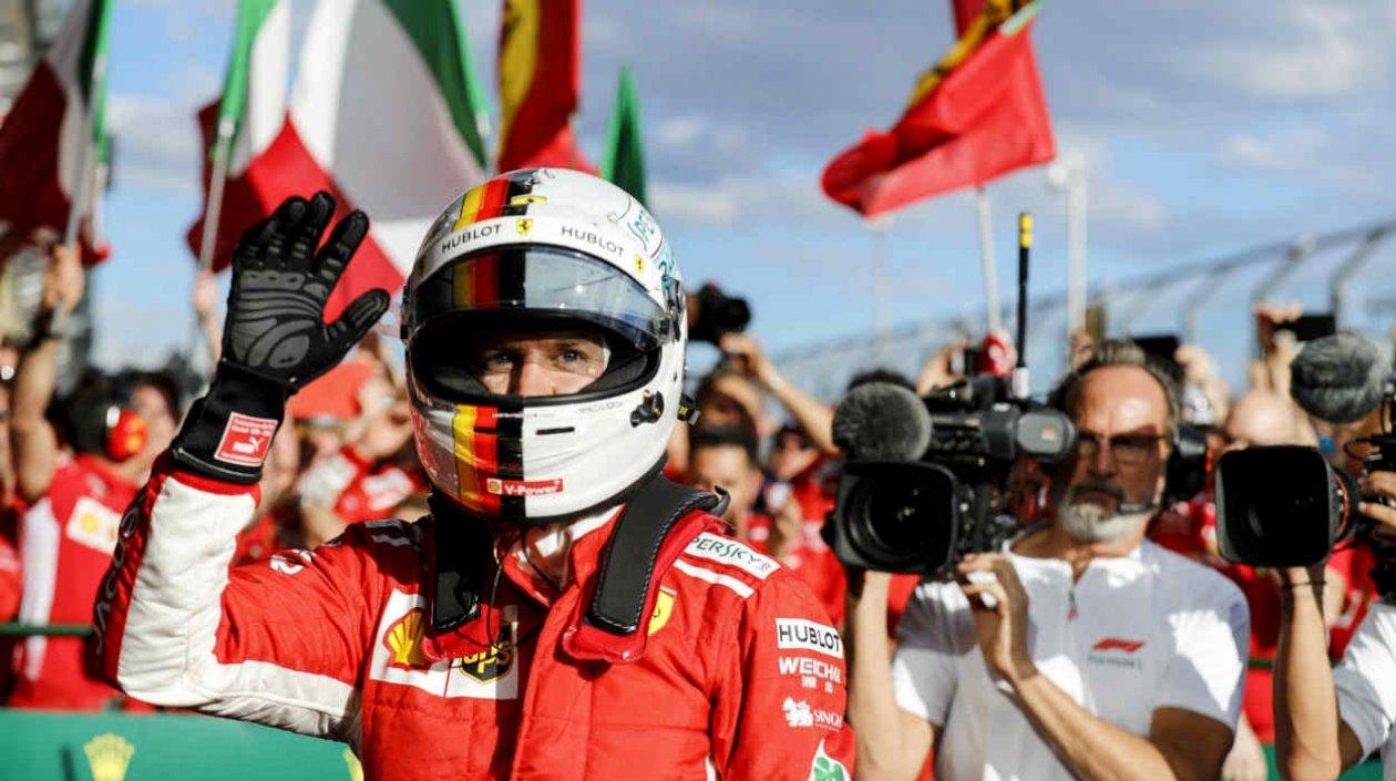 Sebastian Vettel, piloto de Ferrari. 