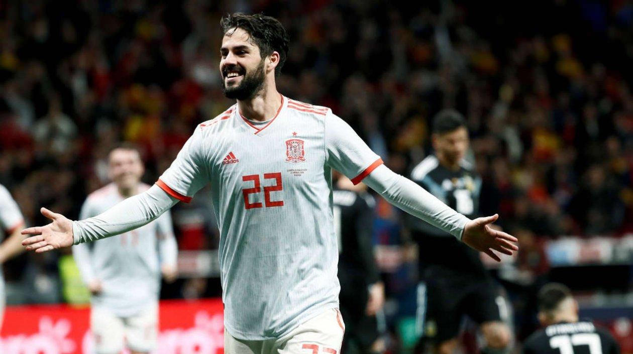 Isco anotó tres goles en el partido. 