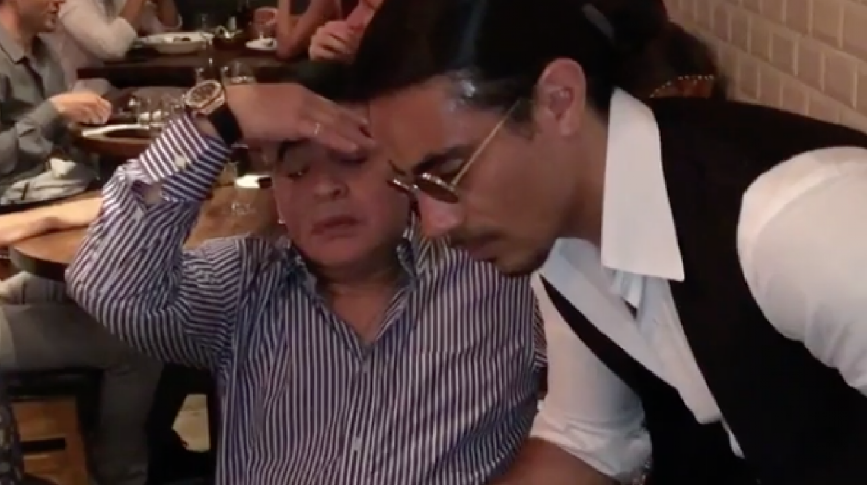 El exfutbolista Diego Armando Maradona.