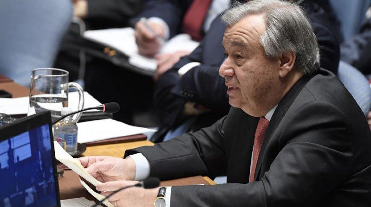 El secretario general de la ONU, António Guterres.