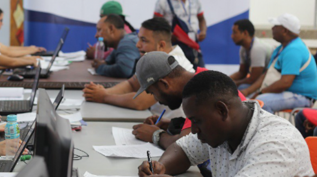 En la foto, una jornada de empleo de la Agencia de Empleo del Sena.