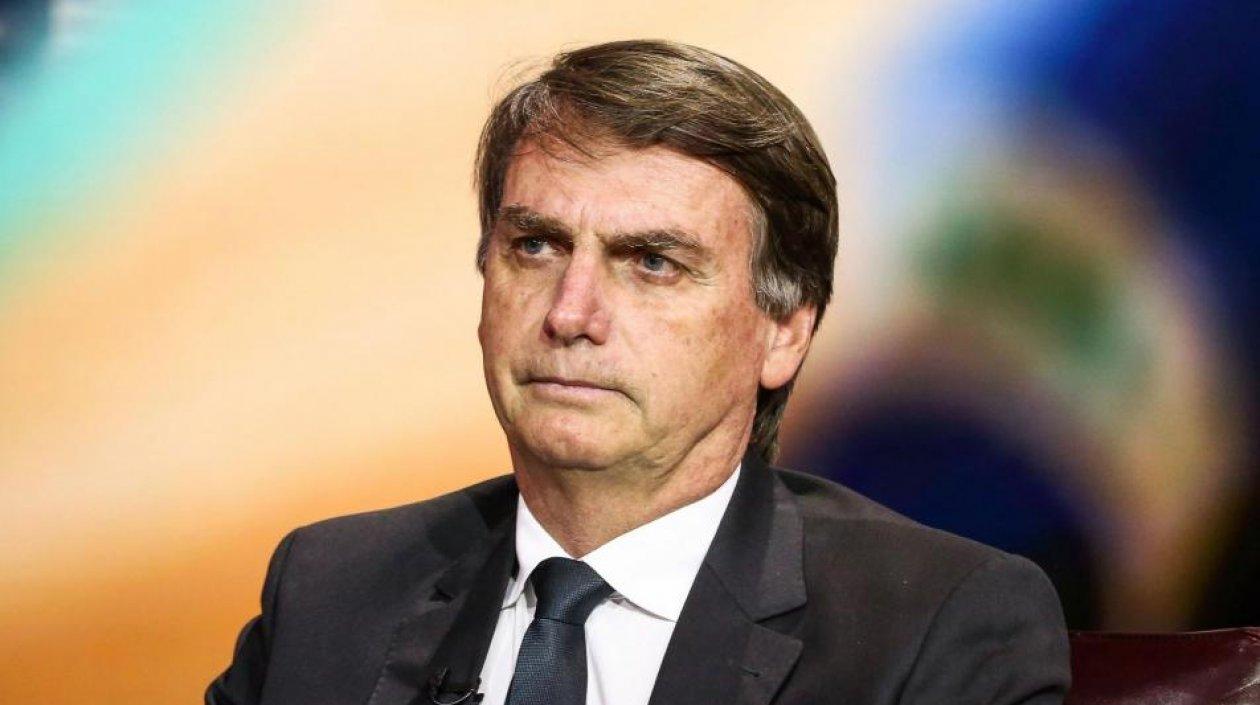 El líder de extrema derecha de Brasil y precandidato presidencial Jair Bolsonaro.