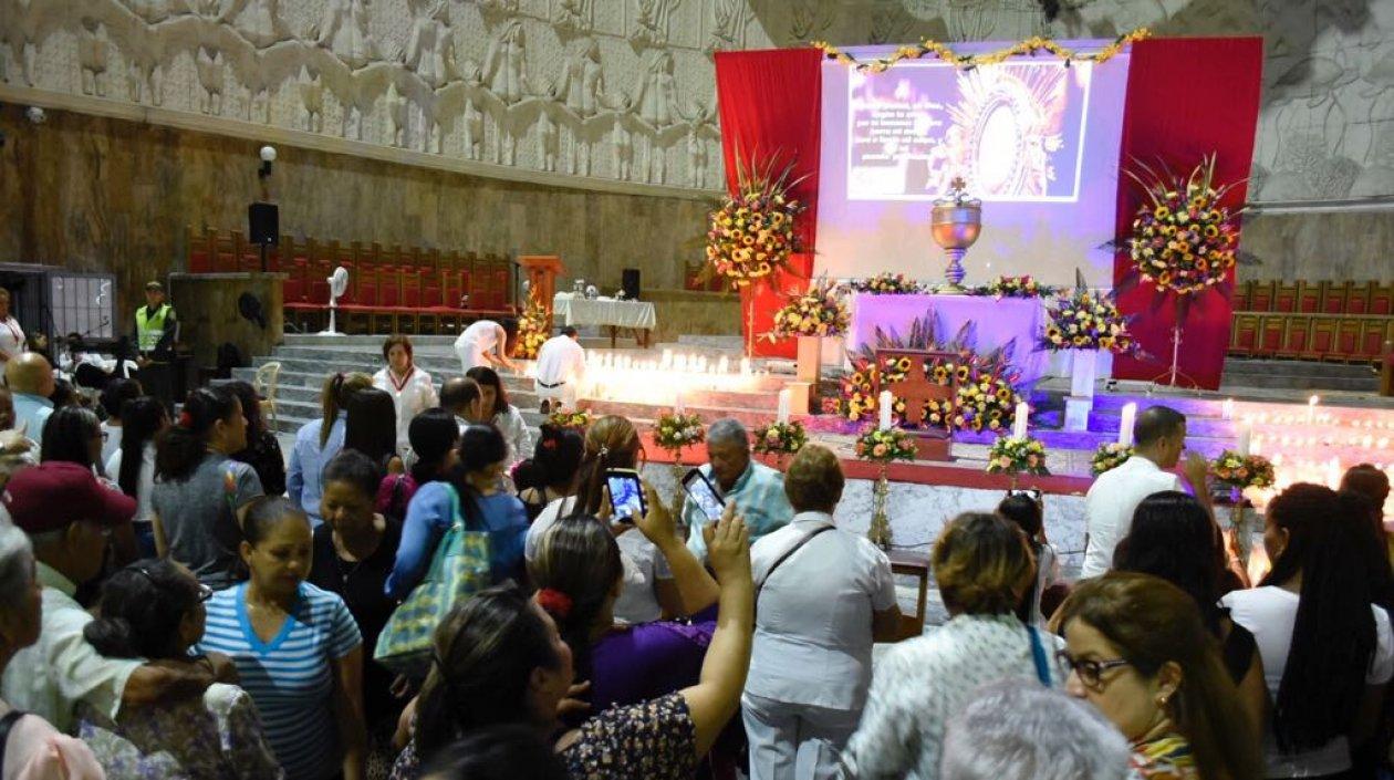 La reserva del altar en la Catedral Metropolitana.