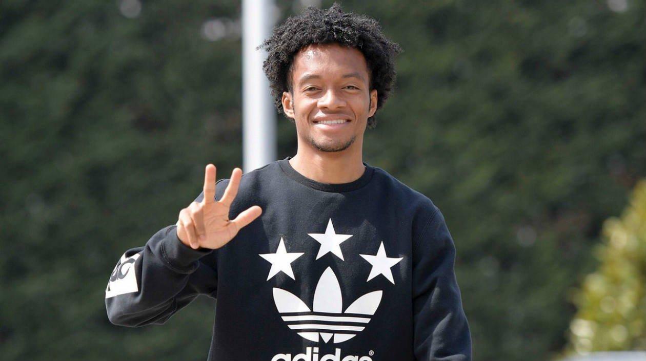 Juan Guillermo Cuadrado, jugador colombiano de la Juventus. 