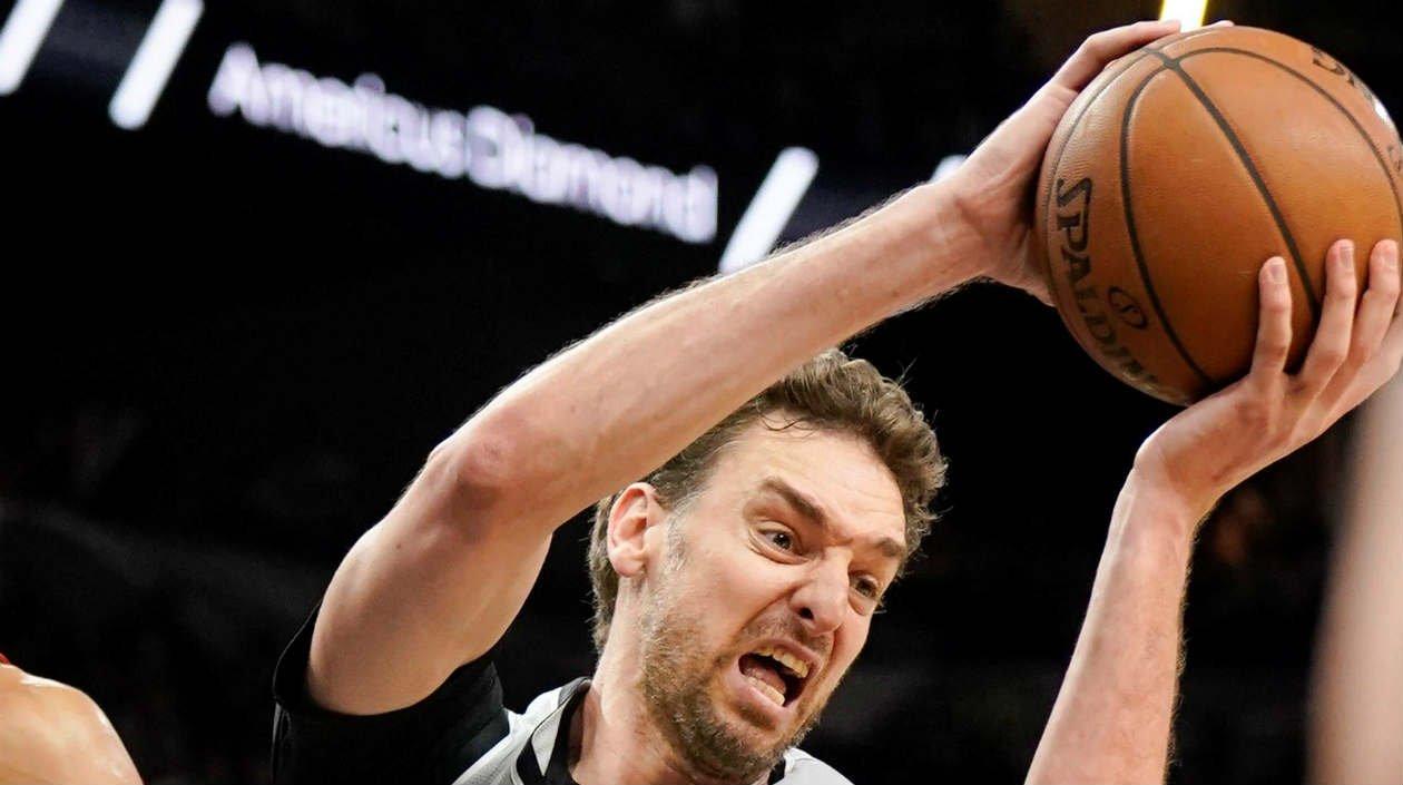 Pau Gasol, jugador de los Spurs. 