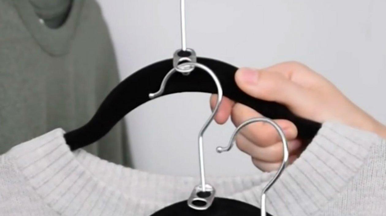 El video muestra trucos para acomodar tu ropa. 