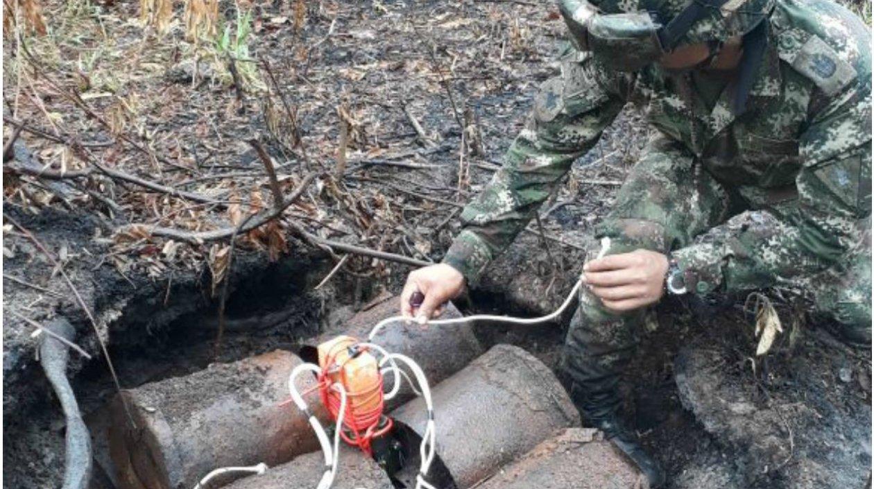 Ejército neutralizó acciones terroristas que se iban a llevar a cabo con explosivos.