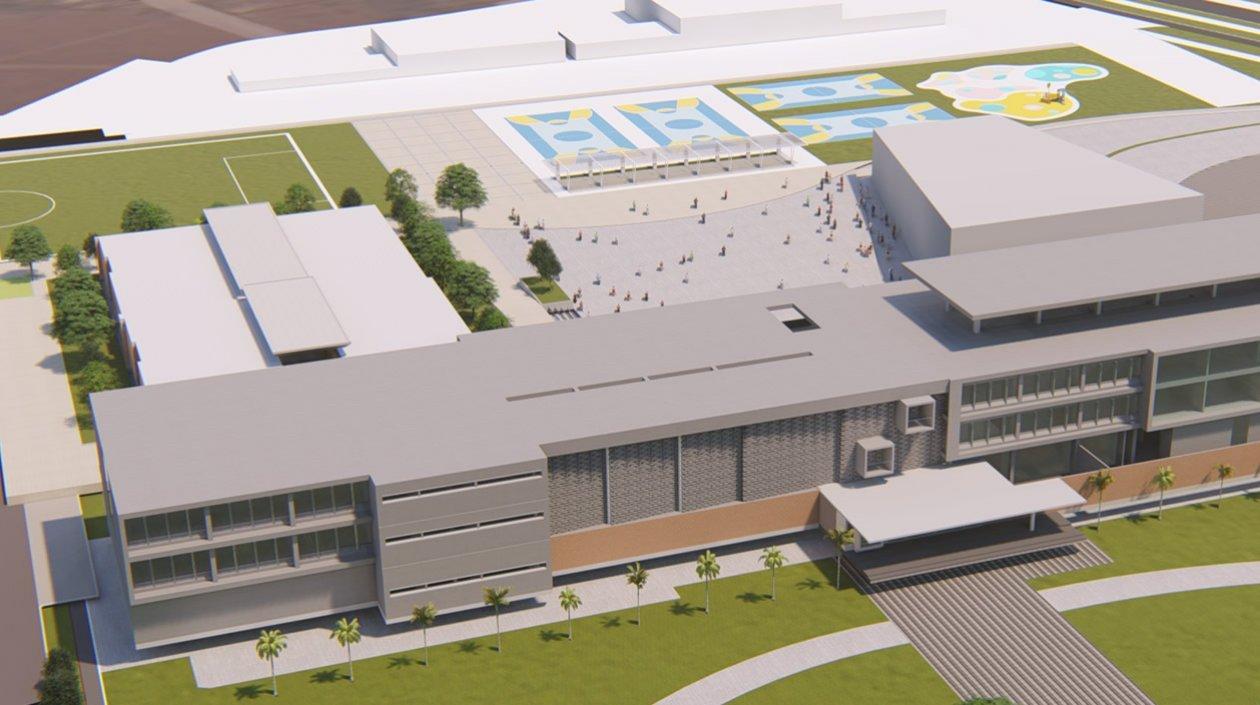 Render de la Ciudadela Universitaria de Sabanalarga 