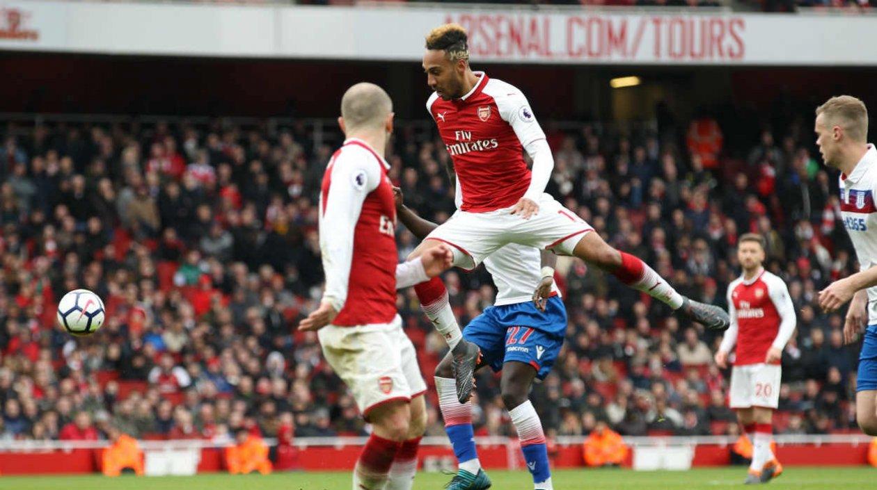 Pierre-Emerick Aubameyang, delantero del Arsenal. 