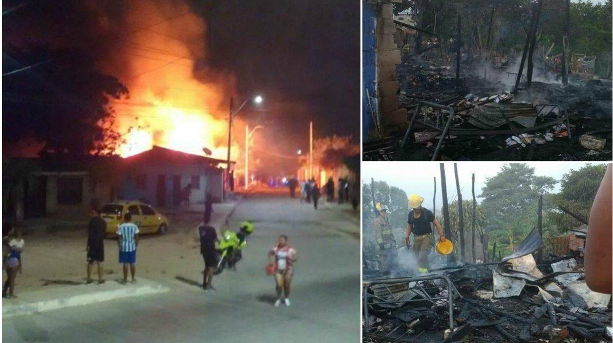 El incendio habría sido provocado. 