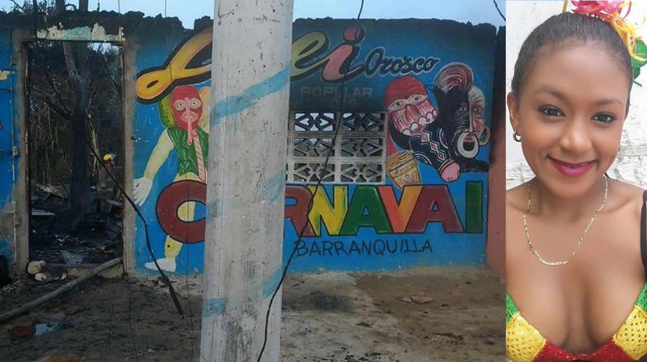 La residencia de Lilia Esther Orozco Herrera, Reina Popular de 7 Abril 2018.