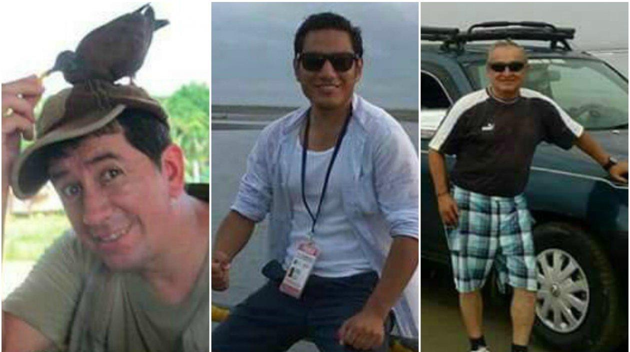 Paúl Rivas, Javier Ortega, Efraín Segarra.