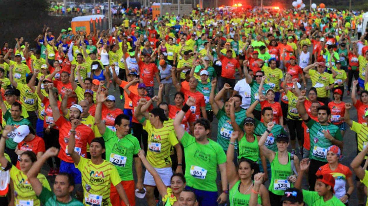 Participantes de la Media Maratón de Barranquilla. 