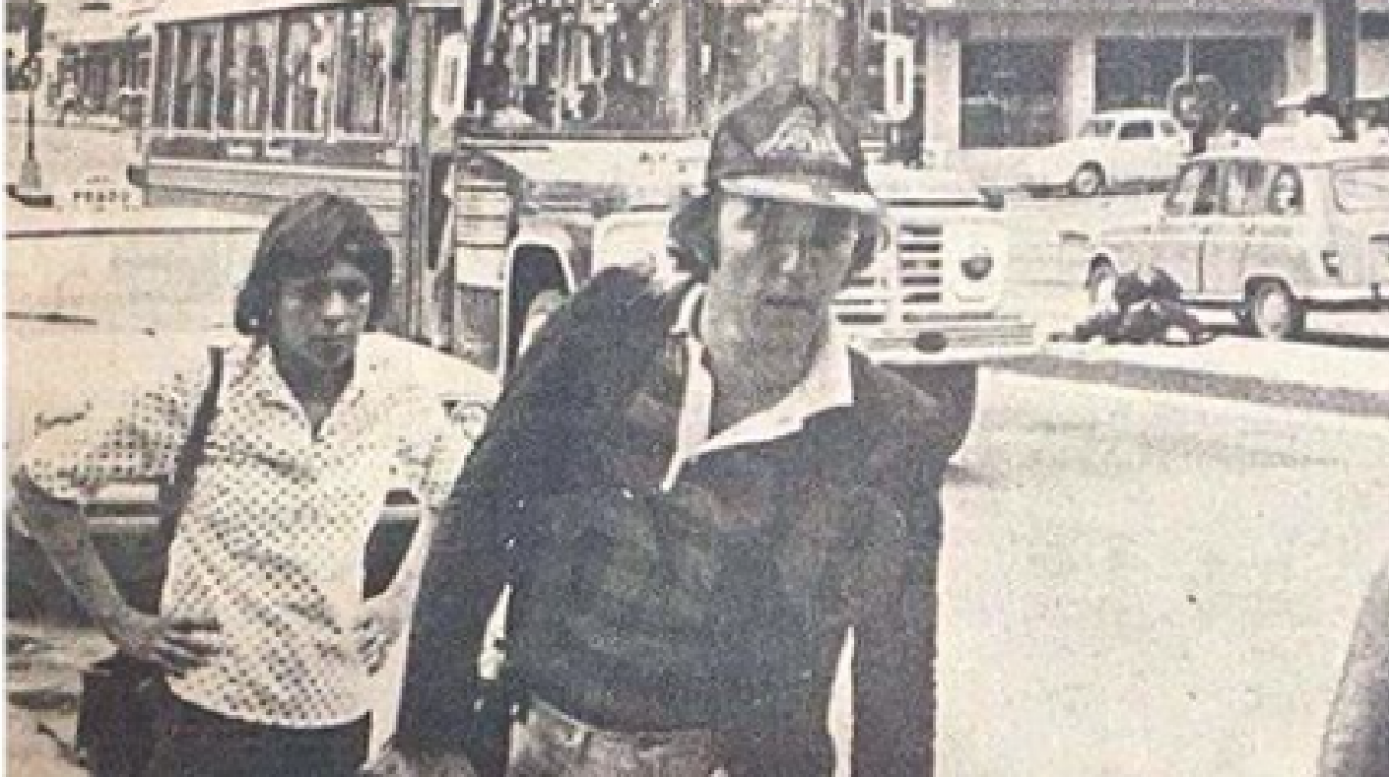 El cantante Rubén Blades en las calles de Barranquilla.