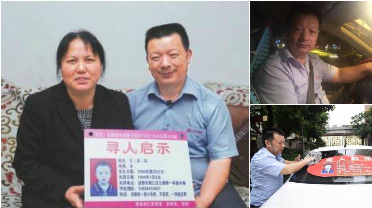 La pareja buscó por todas partes a su hija. El hombre se hizo taxista para dar a conocer su historia.