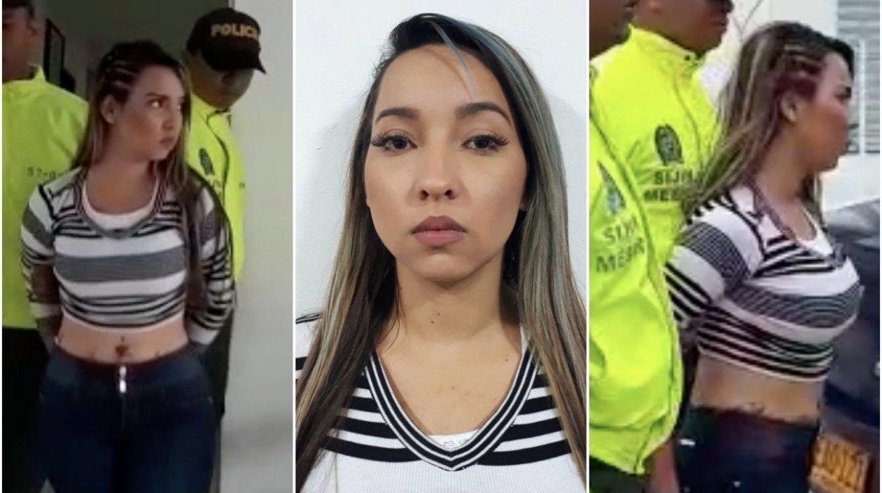 Elizenis Muñoz Navarro, alias 'La diabla', fue capturada por la Policía.