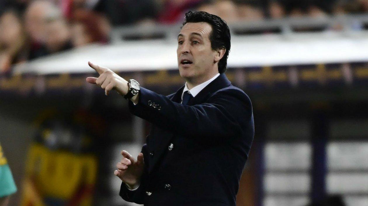 Unai Emery, técnico del PSG. 
