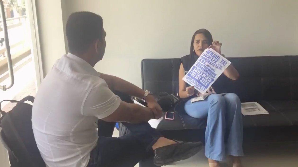 La Inspectora Ana María Alcázar, en plena audiencia pública.